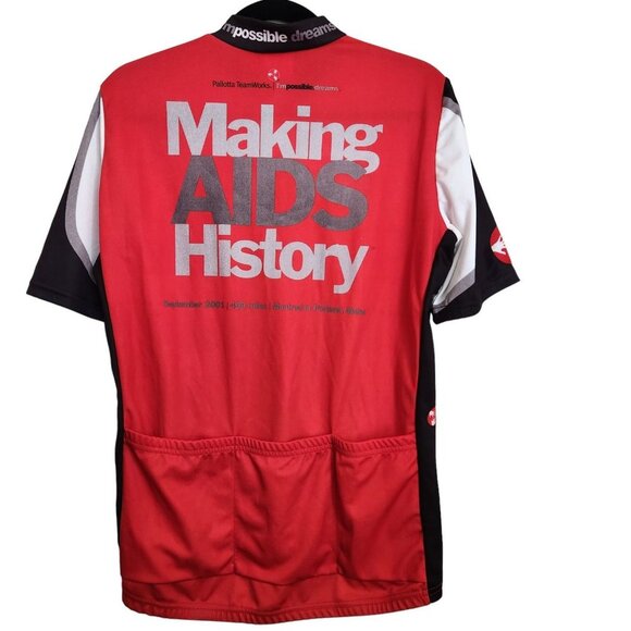 Vintage Mens Canada Us Aids Vaccine Ride Cycle Jersey Size Large 2001 - Picture 5 of 13